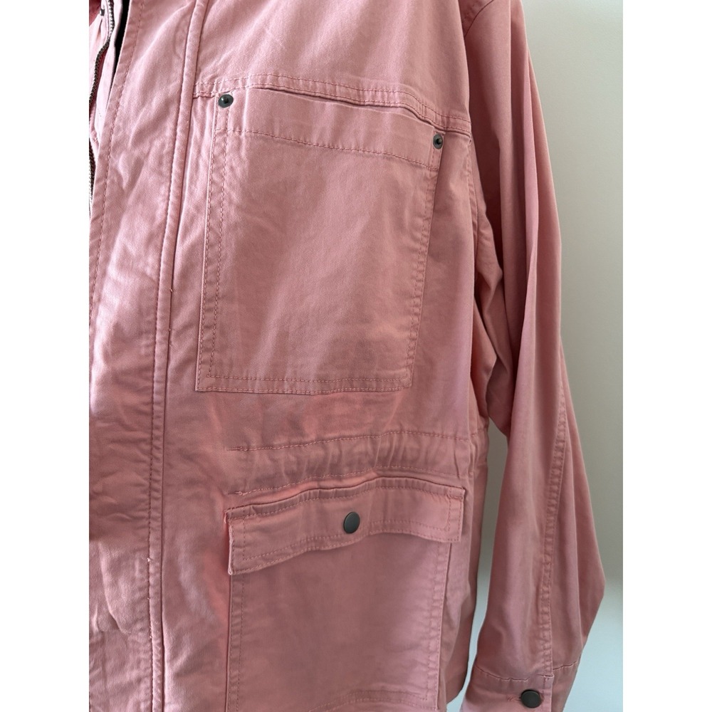 Time and True Cargo Field Jacket Mauve Glow Women's XL 16-18 NWOT  Lightweight - Picture 3 of 11
